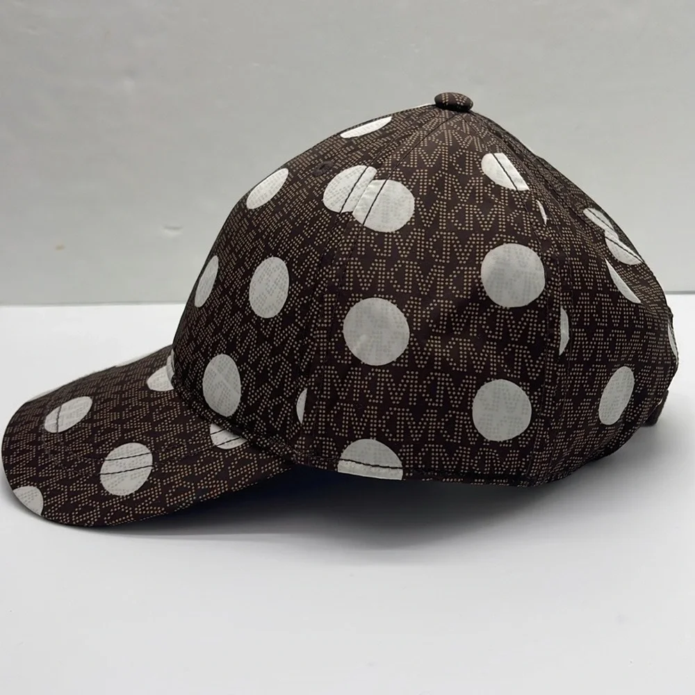 Michael Kors Women's Baseball Cap Hat Adjustable OS Chocolate BROWN DOTS
NWT - Picture 8 of 16